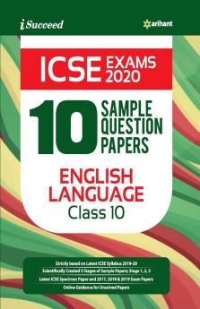 10 Sample Question Papers Icse English Language Class 10 2019-20