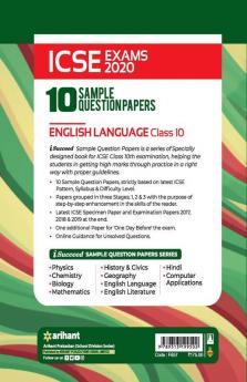 10 Sample Question Papers Icse English Language Class 10 2019-20
