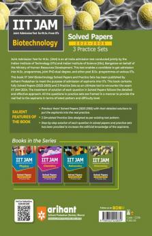 IIT JAM Biotechnology Solved Papers (2023-2005) and 3 Practice Sets