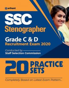 20 Practice Sets SSC Stenographer (Grade 'C' & 'D') 2020