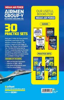 30 Practice Sets Indian Air Force Airman Group 'Y' (NonTechnical Trades) Exam 2020