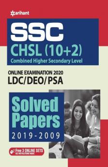 SSC CHSL (10+2) Solved Papers Combined Higher Secondary 2020 (Old edition)