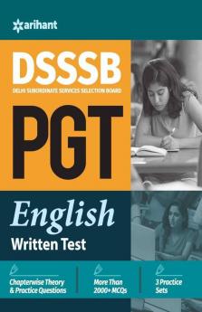 DSSSB PGT English Written Test 2020