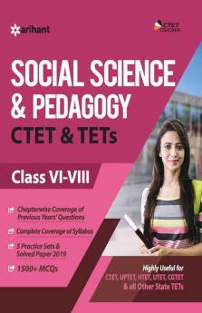 CTET and TETs for Class 6-8 Social Science and Pedagogy 2020 (Old Edition)