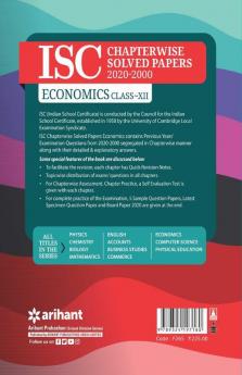 ISC Economics Chapterwise Solved Papers Class 12 for 2021 Exam
