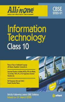 CBSE All In One Information Technology Class 10 for 2021 Exam