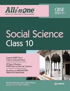 CBSE All In One Social Science Class 10 for 2021 Exam