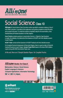 CBSE All In One Social Science Class 10 for 2021 Exam