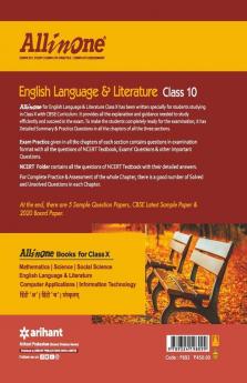 CBSE All In One English Language & Literature Class 10 for 2021 Exam