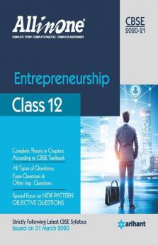 CBSE All In One Entrepreneurship Class 12 for 2021 Exam