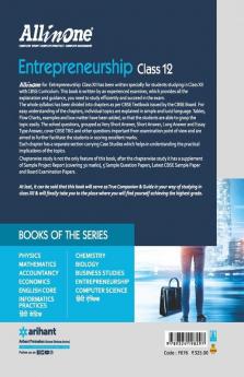 CBSE All In One Entrepreneurship Class 12 for 2021 Exam