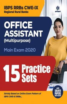 15 Practice Sets IBPS RRBs CWE-IX Office Assistant Multipurpose Main Exam 2020