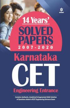 14 Years Solved Papers Karnataka CET Engineering Entrance 2021 (Old Edition)
