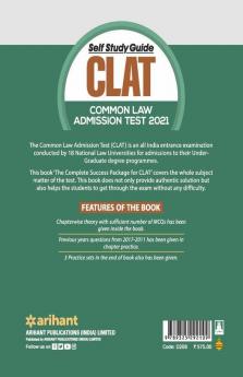 Self Study Guide CLAT 2021 (Old Edition)