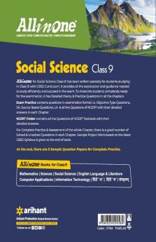 CBSE All In One Social Science Class 9 for 2022 Exam (Updated edition for Term 1 and 2)
