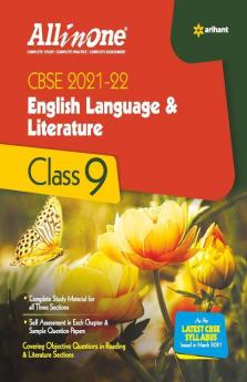 CBSE All In One English Language & Literature Class 9 for 2022 Exam (Updated edition for Term 1 and 2)