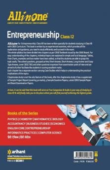 CBSE All In One Entrepreneurship Class 12 for 2022 Exam (Updated edition for Term 1 and 2)