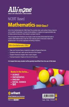 CBSE All In One NCERT Based Mathematics Class 7 for 2022 Exam (Updated edition for Term 1 and 2)