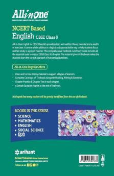 CBSE All in one NCERT Based English Class 6 for 2022 Exam (Updated edition for Term 1 and 2)