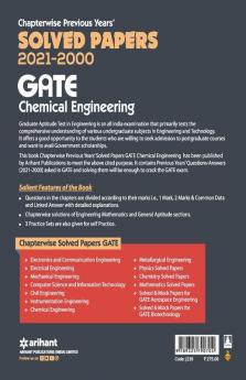 Chemical Engineering Solved Papers GATE 2022