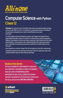 CBSE All In One Computer Science With Python Class 12 for 2022 Exam (Updated edition for Term 1 and 2)