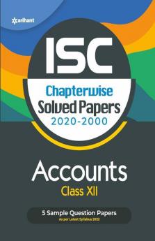 ISC Chapterwise Solved Papers Accounts Class 12 for 2022 Exam