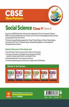CBSE New Pattern Social Science Class 9 for 2021-22 Exam (MCQs based book for Term 1)