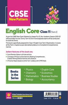 CBSE New Pattern English Core Class 11 for 2021-22 Exam (MCQs based book for Term 1)