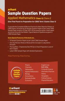 Sample CBSE Applied Mathematics 12th