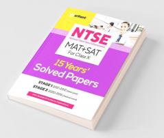 NTSE MAT + SAT 15 Years Solved Paper for Class 10 2022
