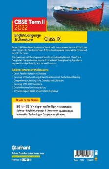 Arihant CBSE English Language & Literature Term 2 Class 9 for 2022 Exam (Cover Theory and MCQs)