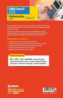Arihant CBSE Mathematics (Basic) Term 2 Class 10 for 2022 Exam (Cover Theory and MCQs)