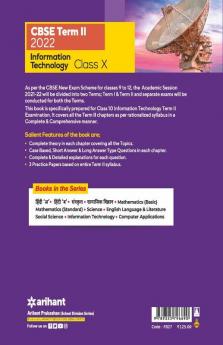 Arihant CBSE Information Technology Term 2 Class 10 for 2022 Exam (Cover Theory and MCQs)