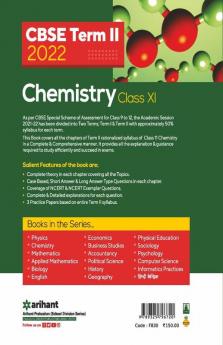 Arihant CBSE Chemistry Term 2 Class 11 for 2022 Exam (Cover Theory and MCQs)