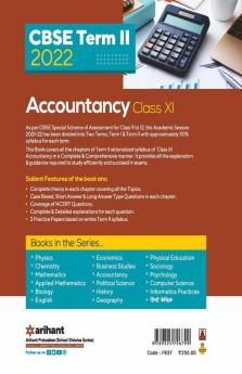 Arihant CBSE Accountancy Term 2 Class 11 for 2022 Exam (Cover Theory and MCQs)