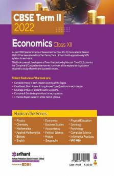 Arihant CBSE Economics Term 2 Class 12 for 2022 Exam (Cover Theory and MCQs)