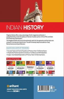 Magbook Indian History for Civil services prelims/state PCS & other Competitive Exam 2022