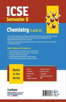 Arihant ICSE Chemistry Semester 2 Class 10 for 2022 Exam