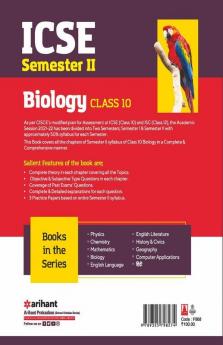Arihant ICSE Biology Semester 2 Class 10 for 2022 Exam
