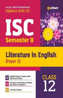 Arihant ISC Literature in English (Paper 2) Semester 2 Class 12 for 2022 Exam