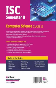 Arihant ISC Computer Science Semester 2 Class 12 for 2022 Exam