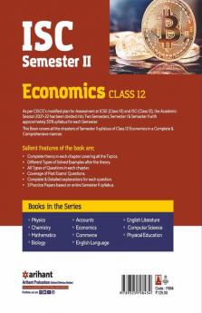 Arihant ISC Economics Semester 2 Class 12 for 2022 Exam