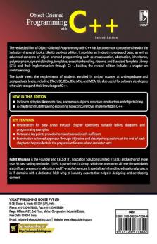 OBJECT ORIENTED PROGRAMMING WITH C++ 2ND