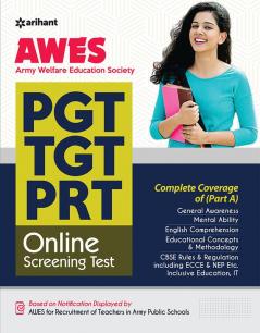 AWES Army Welfare Education Society PGT TGT PRT Exam Guide