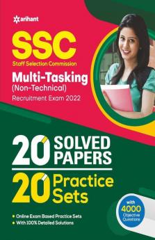 SSC Multi Tasking Non Technical 20 Practice Sets and 20 Solved Papers 2022