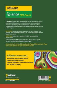 CBSE All In One Science Class 10 for 2022-23 Edition