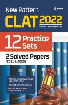 CLAT 2022 12 Practice Sets with 2 Solved Papers (2021 & 2020)