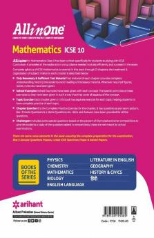 All In One Mathematics ICSE Class 10 2022-23 Edition