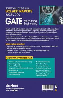 GATE Chapterwise Previous Years Solved Papers (2022-2000) Mechanical Engineering