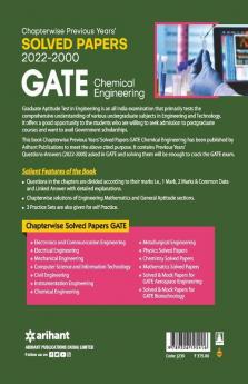 GATE Chapterwise Previous Years Solved Papers (2022-2000) Chemical Engineering